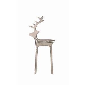 NEW! Silver Pewter Metal Reindeer 12.75" Tabletop Decoration Holiday Time Decor